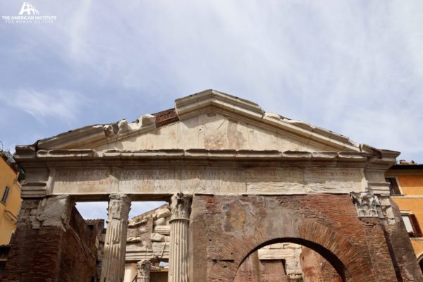 Portico of Octavia inscription