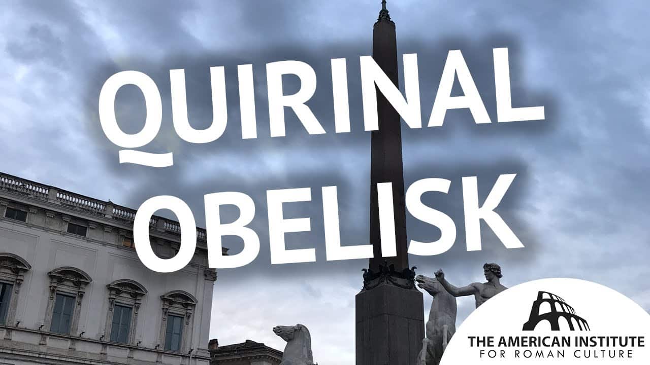 Ancient Rome Live Video Quirinal Obelisk Thumbnail